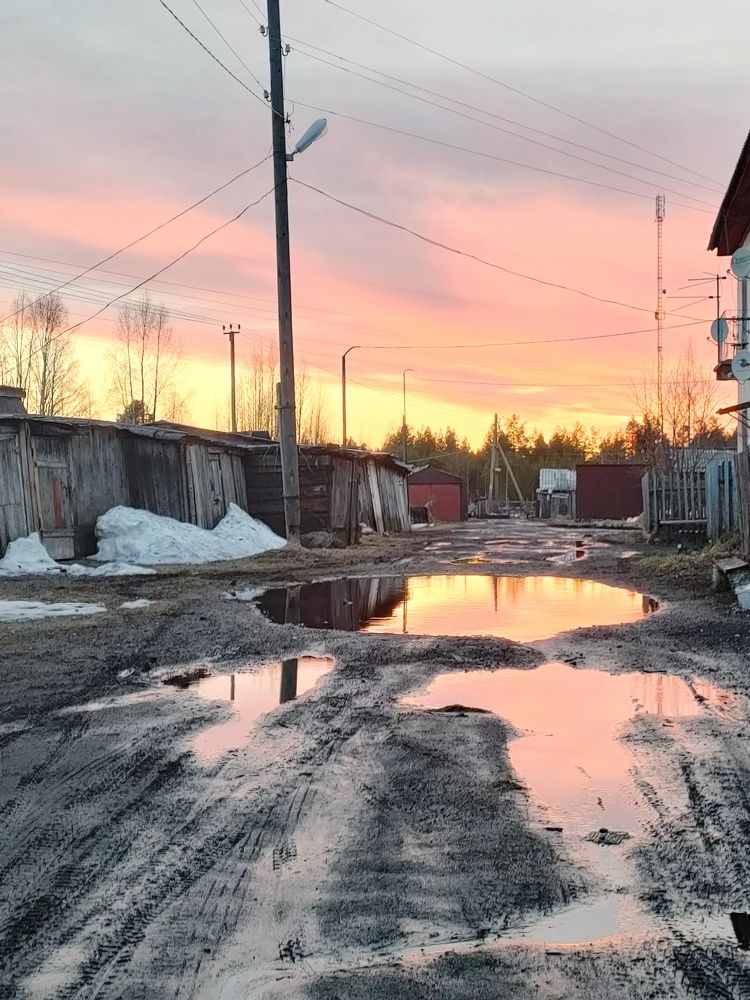 Весна в деревне