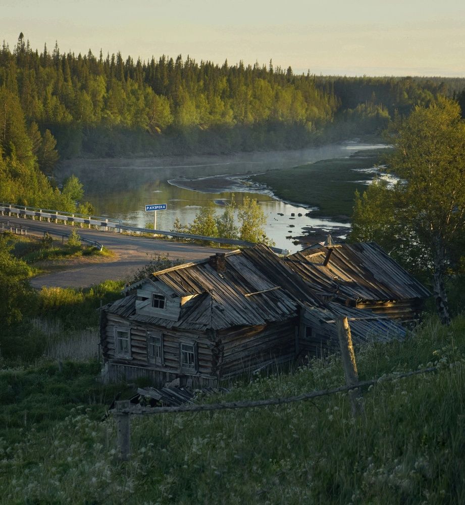 polar night on White sea coast