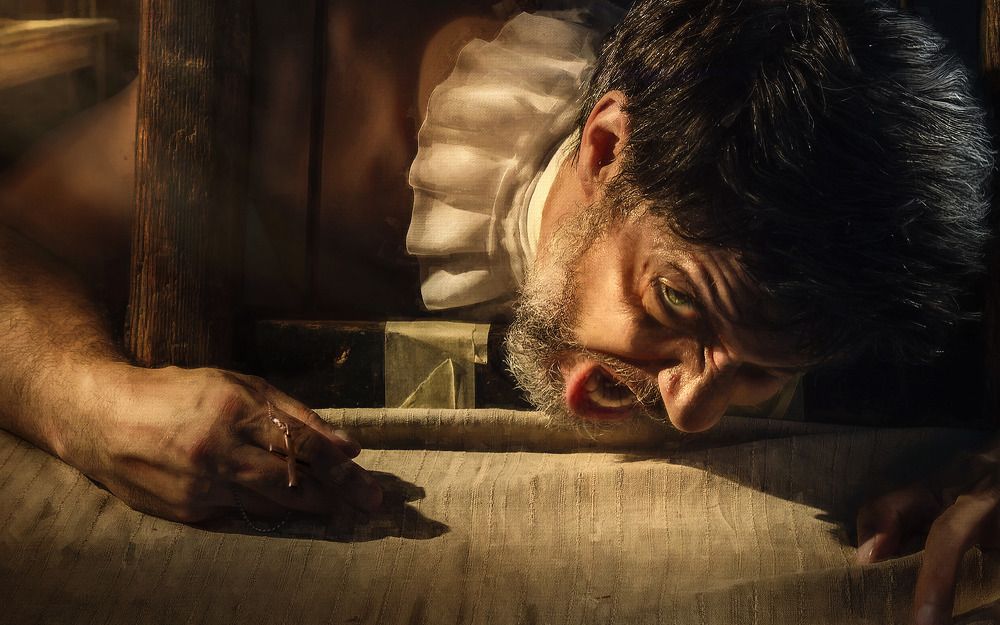 A portrait of suffering