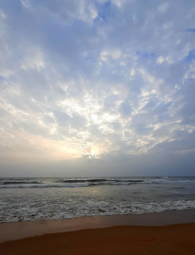 Sunrise and the sea