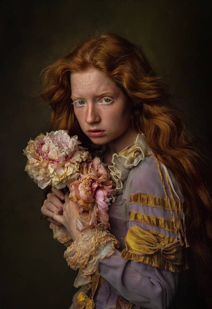 Wilting peony and Eva