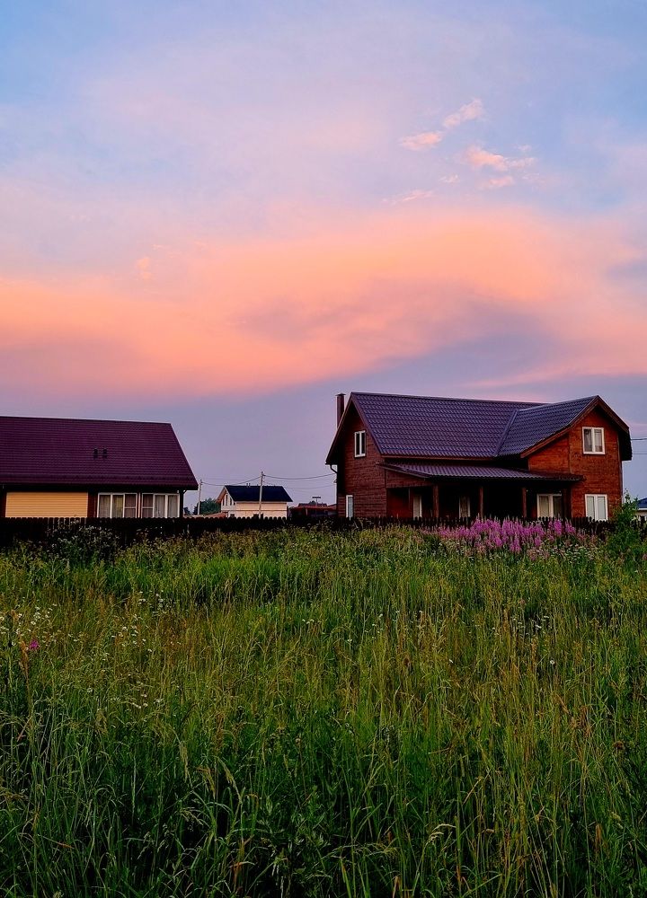 Закат в деревне