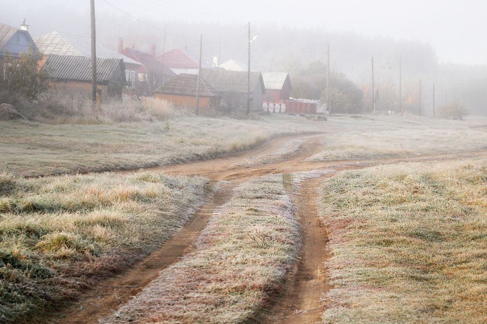 утро в деревне