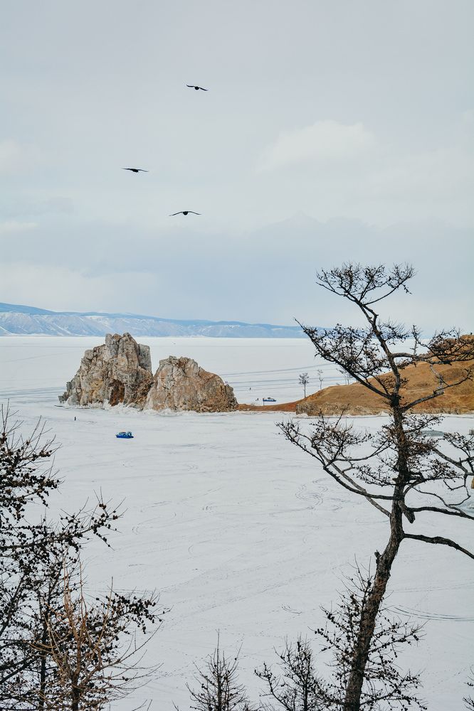 Lake Baikal and Shamanka Rock