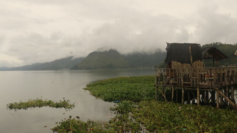 Village atmosphere in the morning