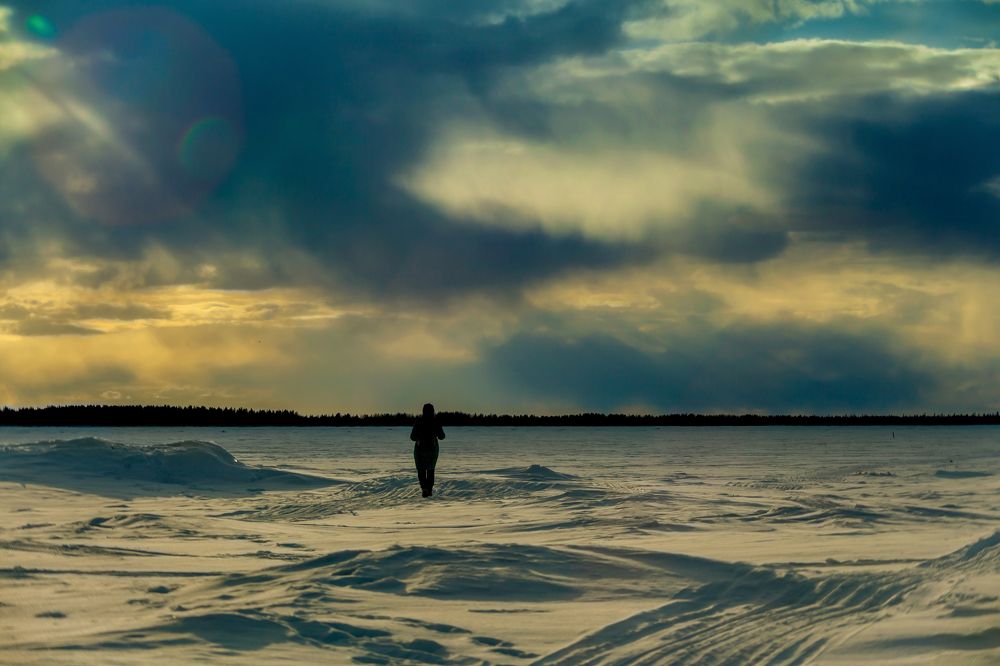 Облачный день. Апрель.