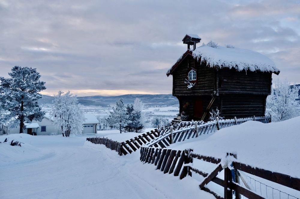 Зима в деревне