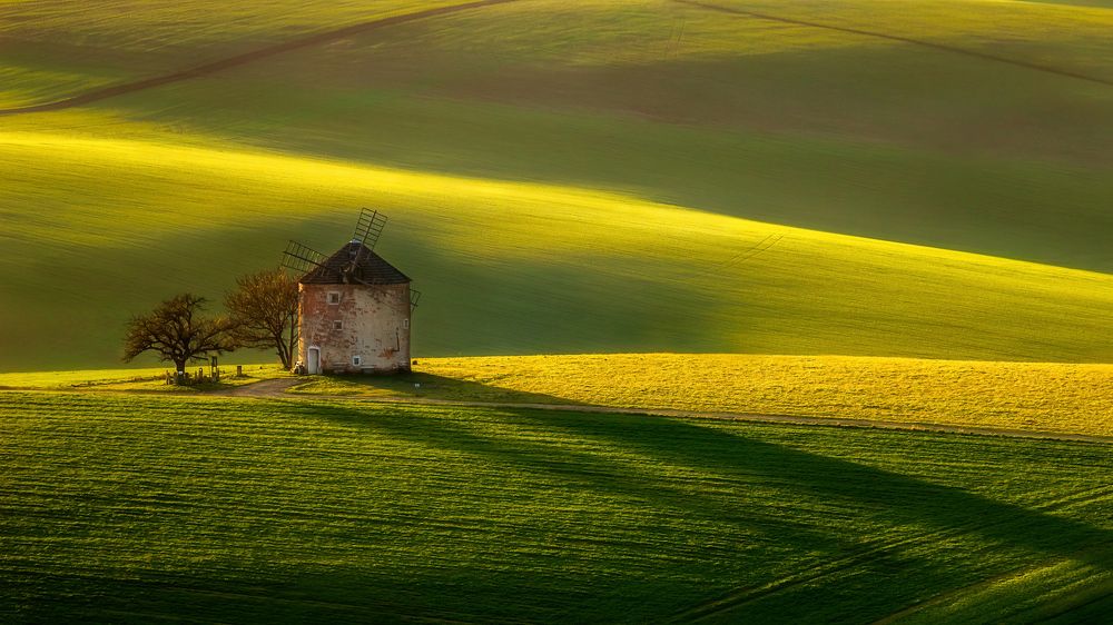 Kunkovice windmill, Moravian Tuscany.