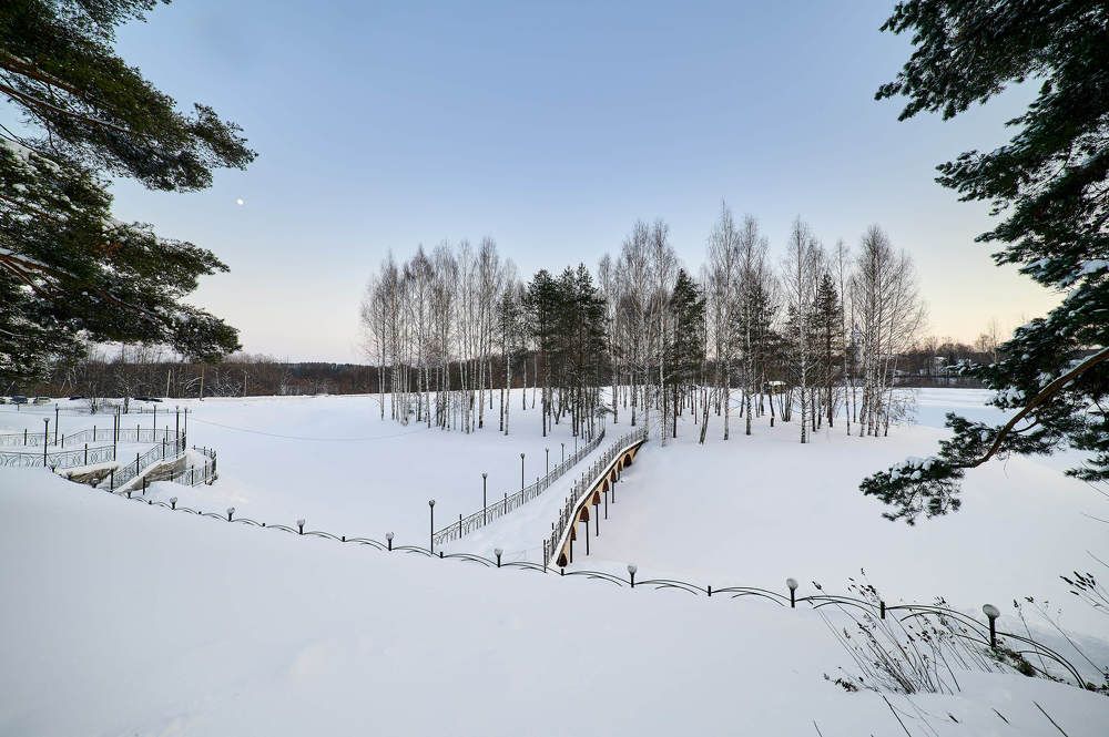 Мостик к березнику