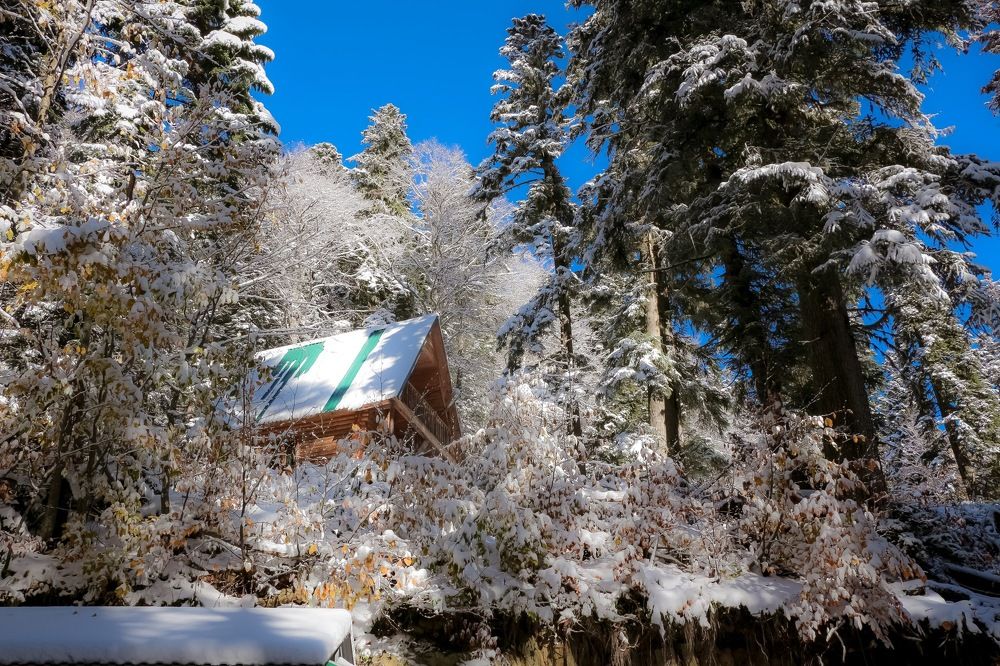 Зима в деревне.