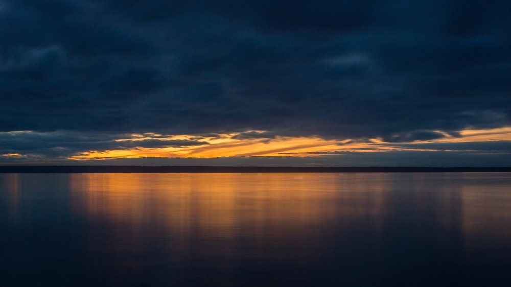 Закат на Рыбинке