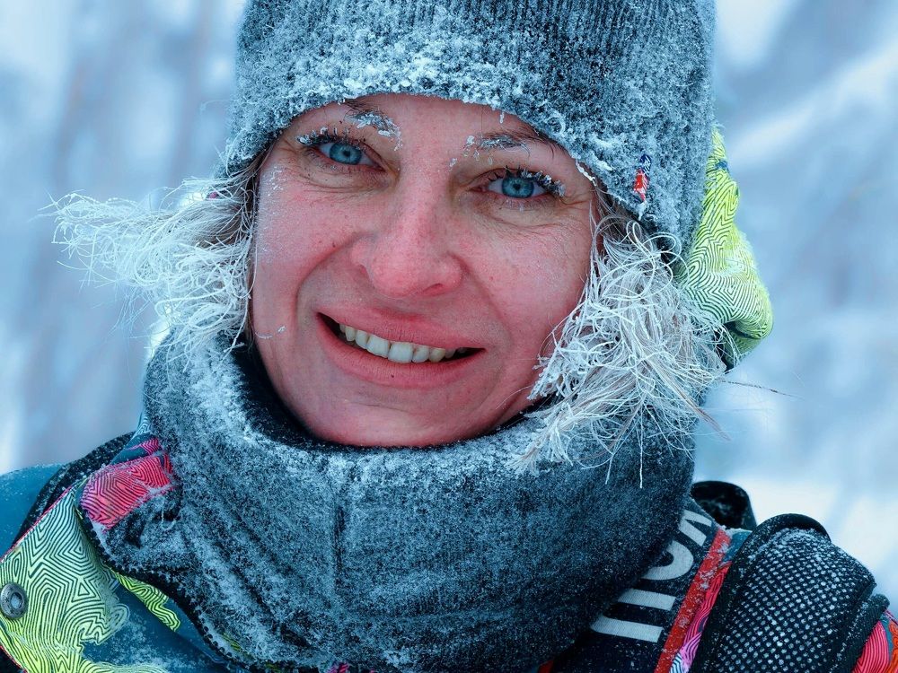 Снежная дама!