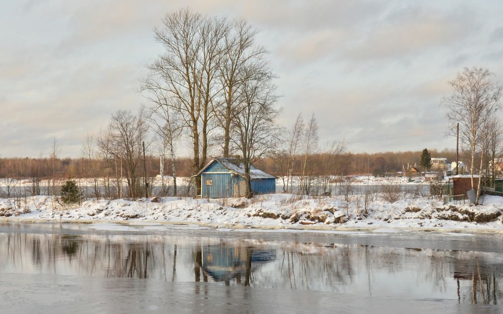 Ранняя весна в деревне