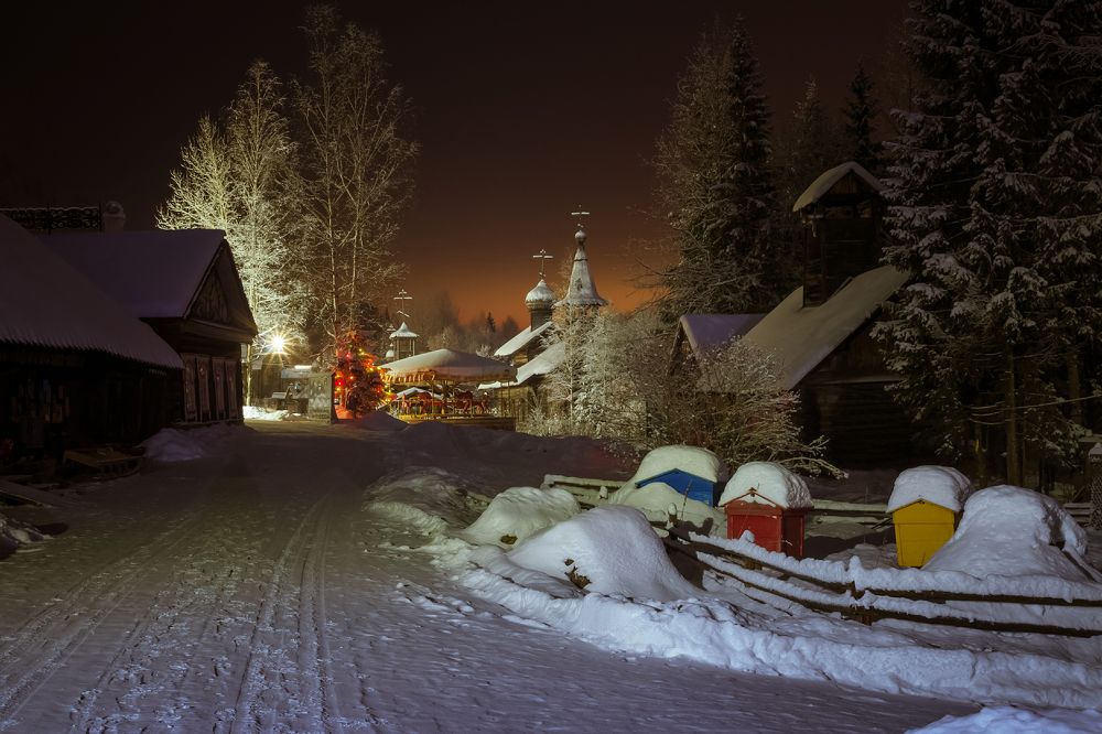 За полчаса до рассвета.