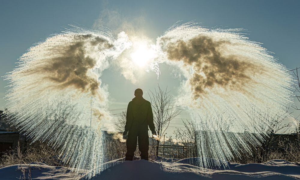 На крыльях любви.