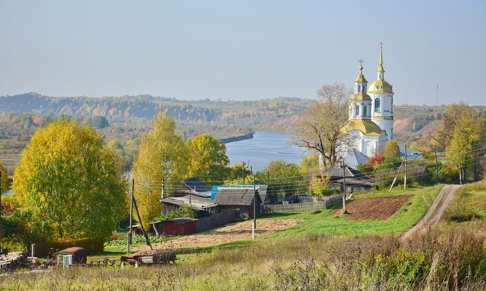Осень в селе Юрьево.
