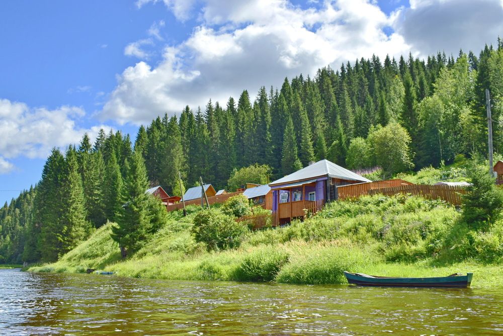 На берегу Усьвы.