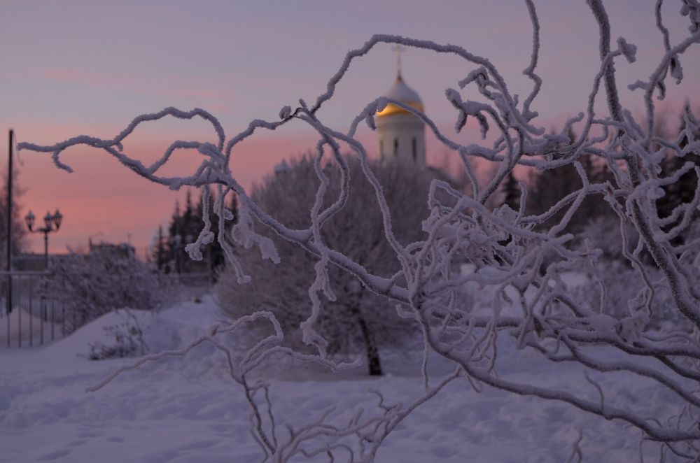Подмосковные зимние закаты