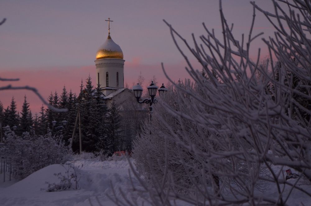 Зимний вечер в Сергиевом Посаде