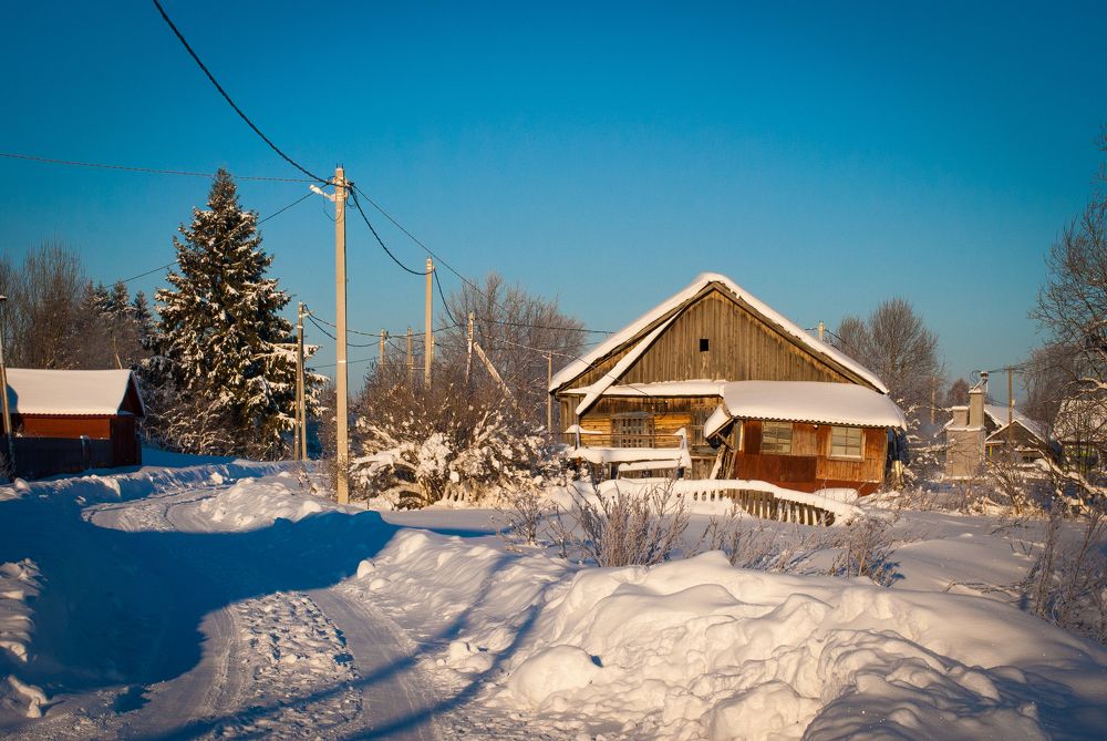 Деревенская зима