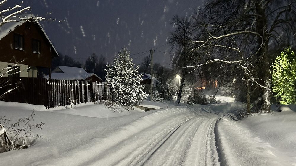 Ночной снегопад