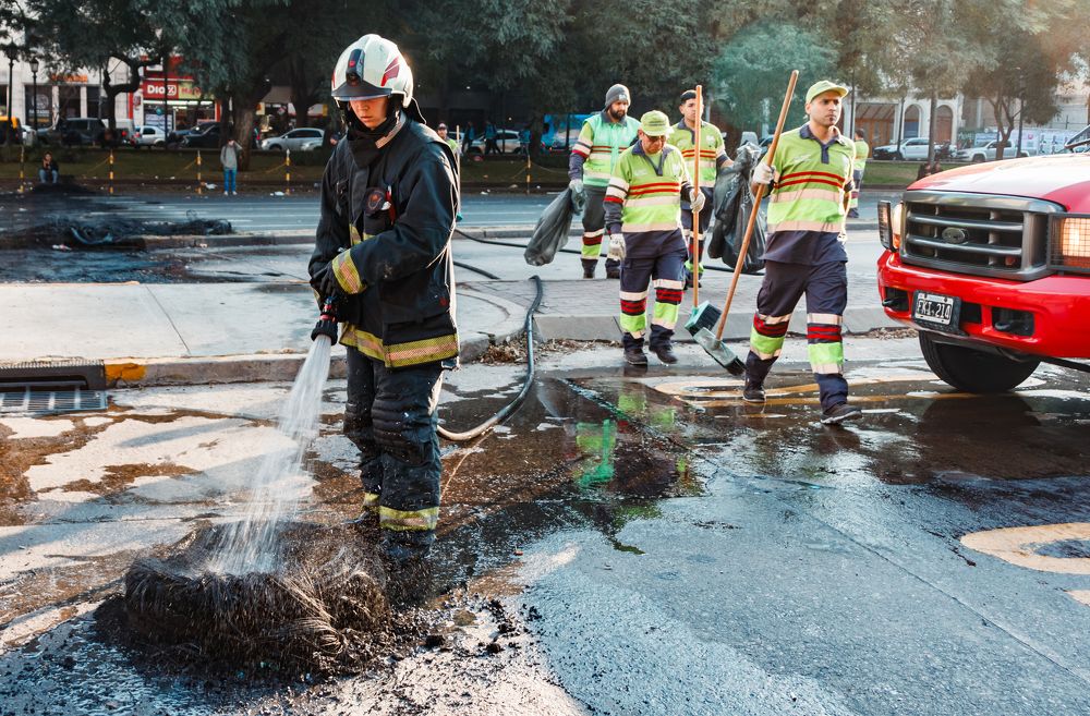 A one man team job...