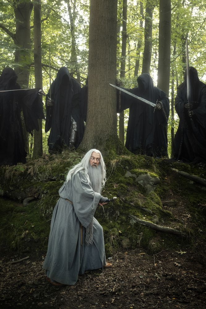 Gandalf meets the Nazgul