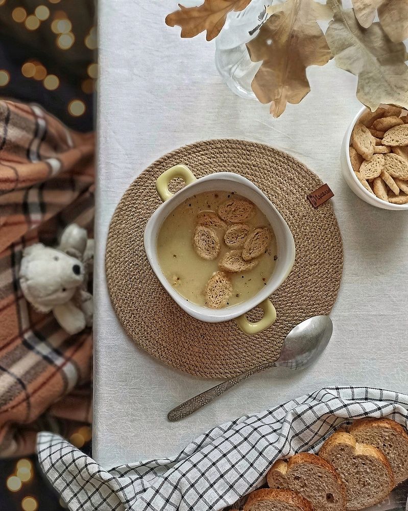 Грибной с сухариками