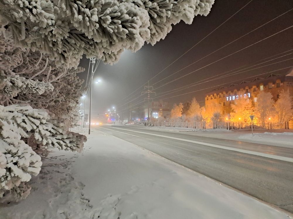 Морозная зима