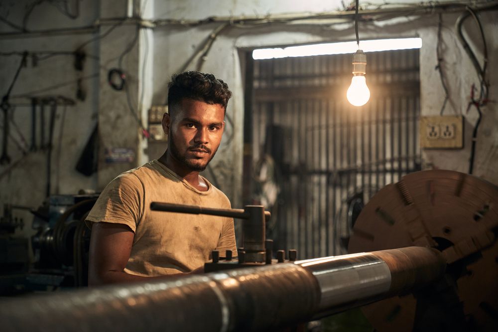 Trabajador de los astilleros de Dhaka