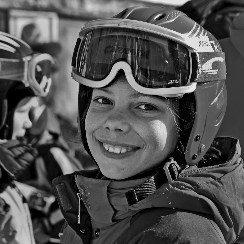 Горнолыжница. Портрет