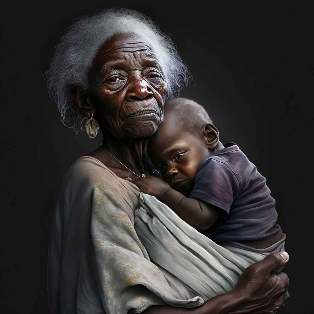 Старушка и дитя