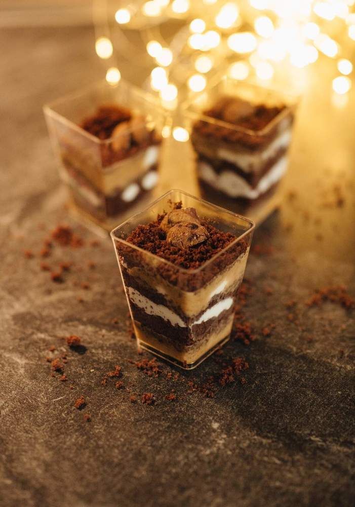 Трайфлы с яблочной карамелью