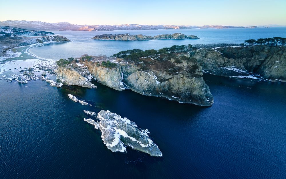 Закат в Приморье…, январь 2023