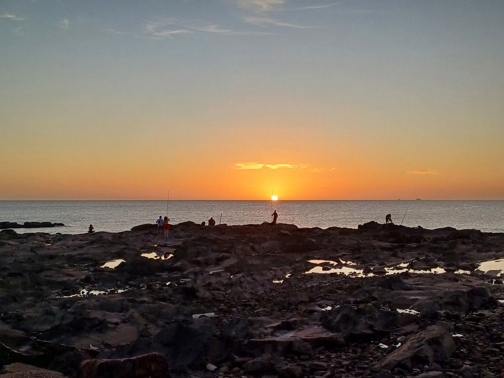 Pescadores al atardecer