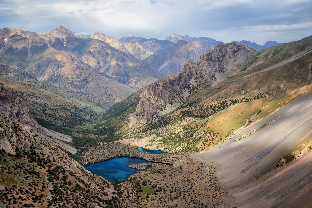 Озеро окруженное горами
