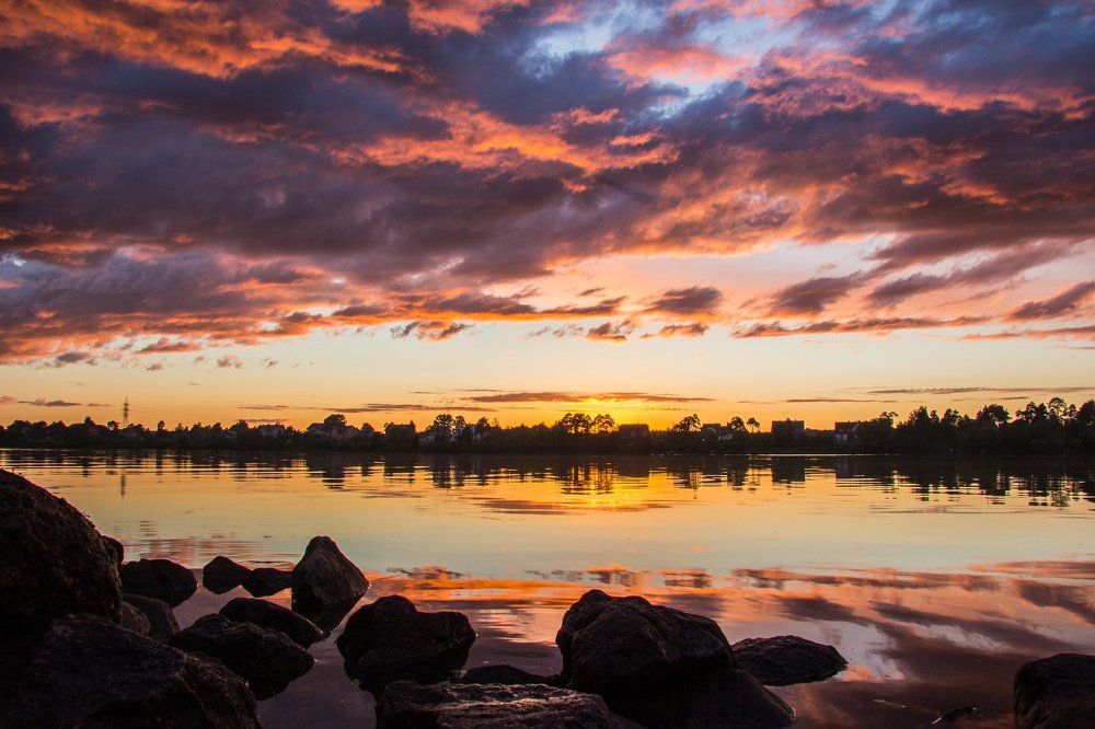 Закат на Волге