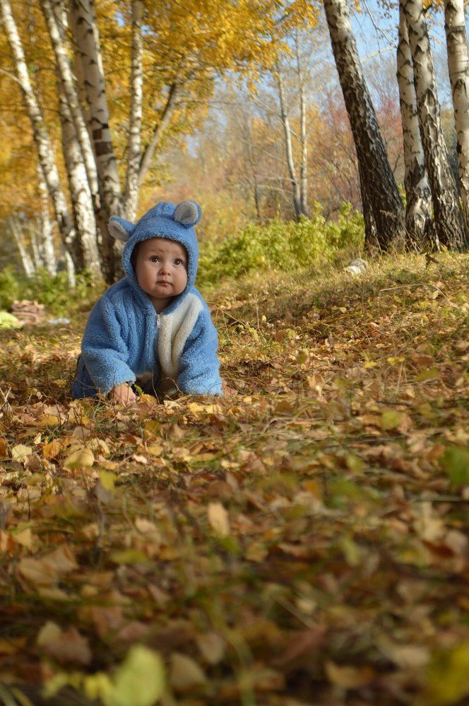 Дитя на природе.