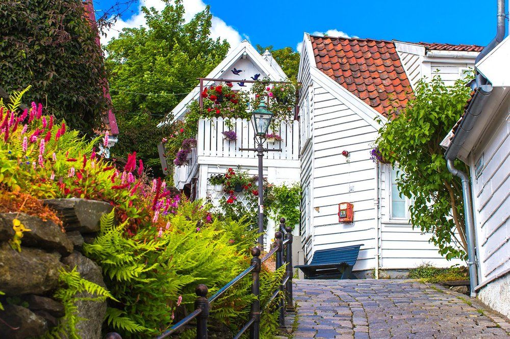 Ставангер, Норвегия. Старый город.