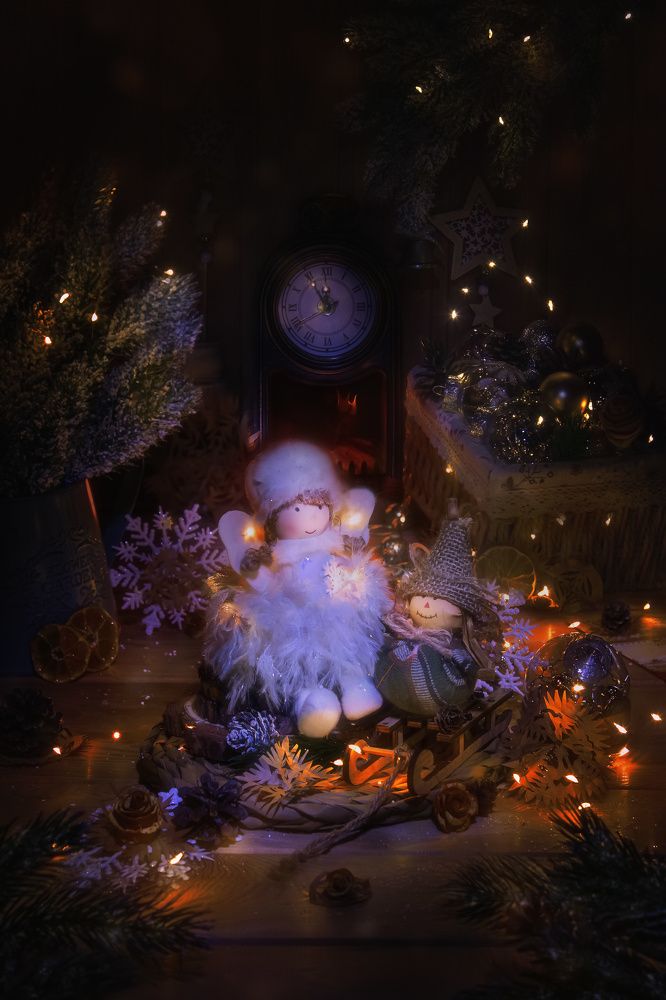 Ангел и Антошка встречают Рождество.