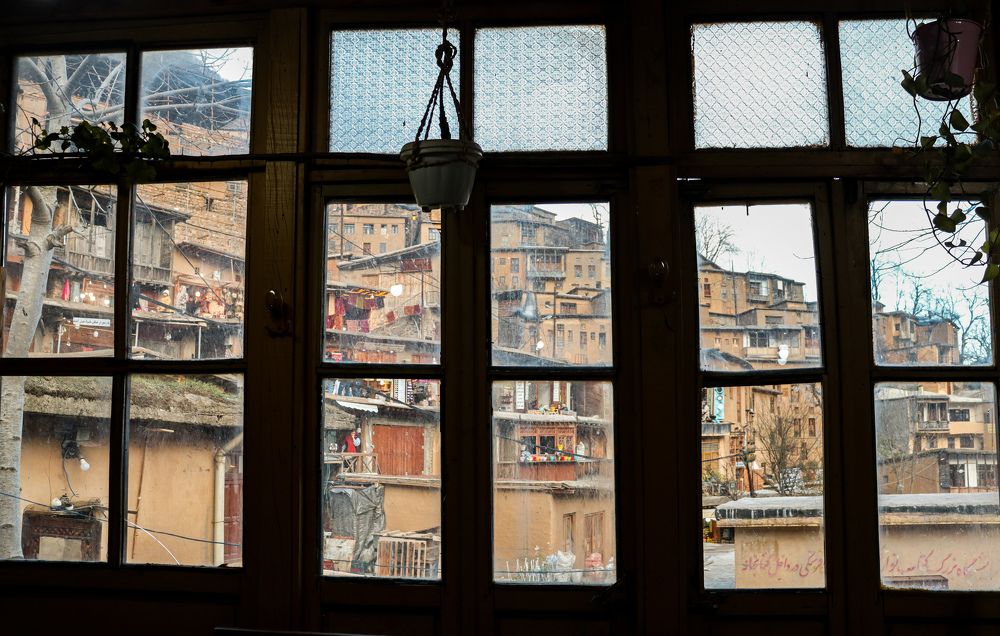 Masuleh behind the window