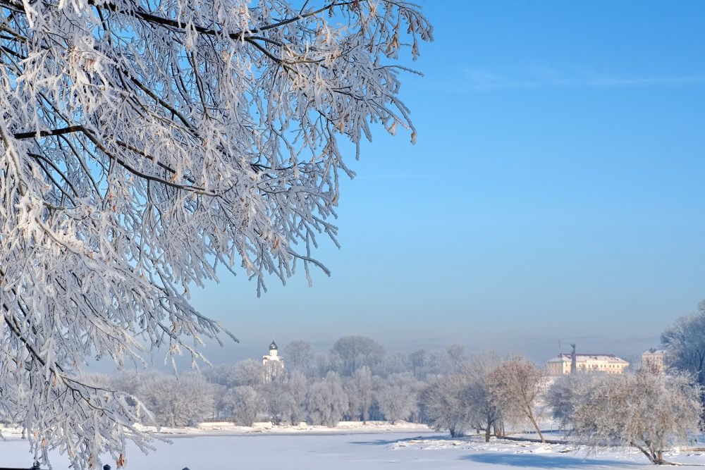 зимний пейзаж в городе М