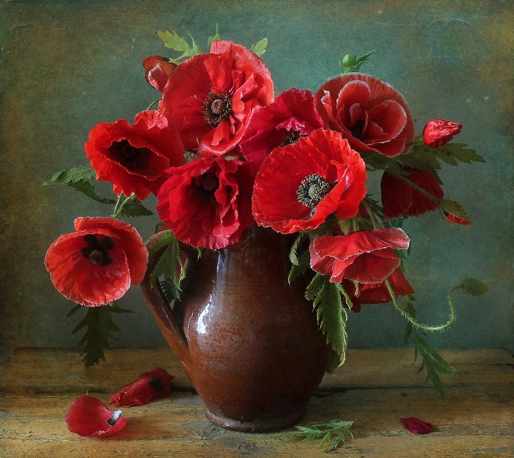 Букет из нежной ткани лепестков...