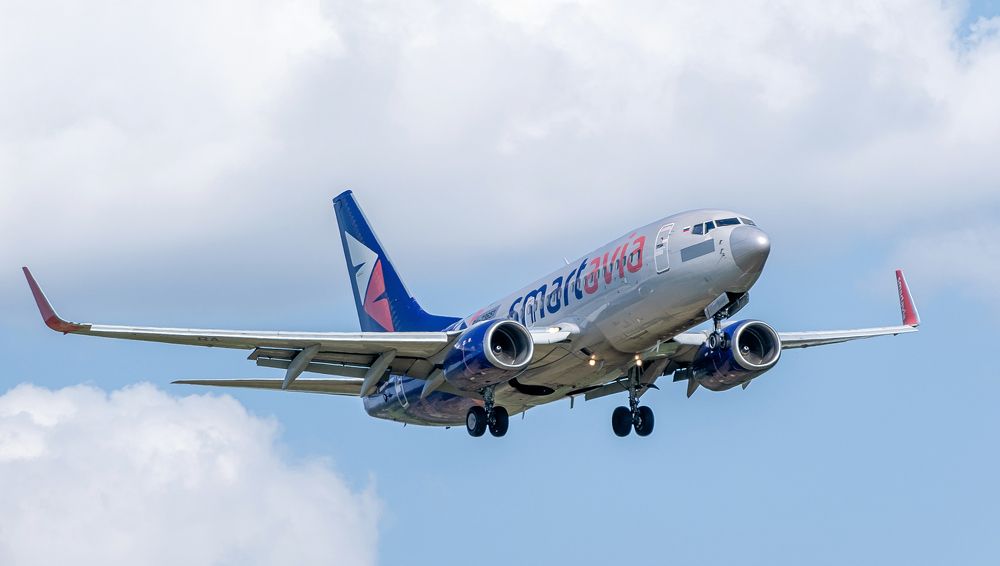 В полете самолет компании SMART AVIA