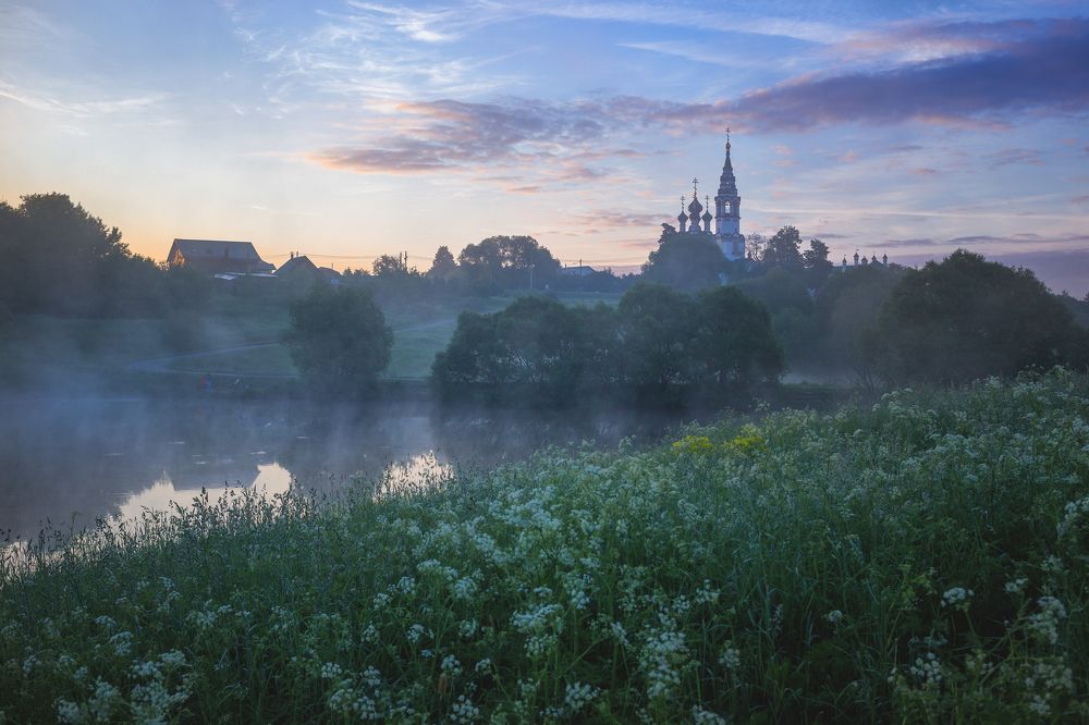 Утро в селе Валищево
