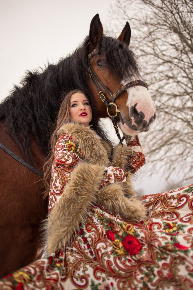 Съёмка в русско-народном стиле