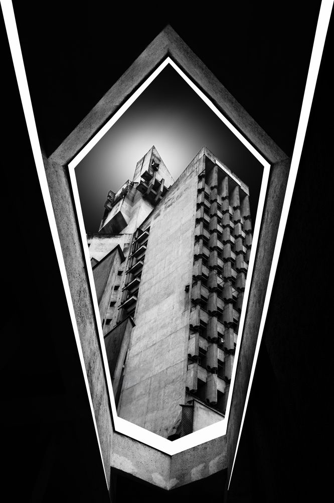 Silent Sentinels: Consiliul Județean Satu Mare in Monochrome Fine Art