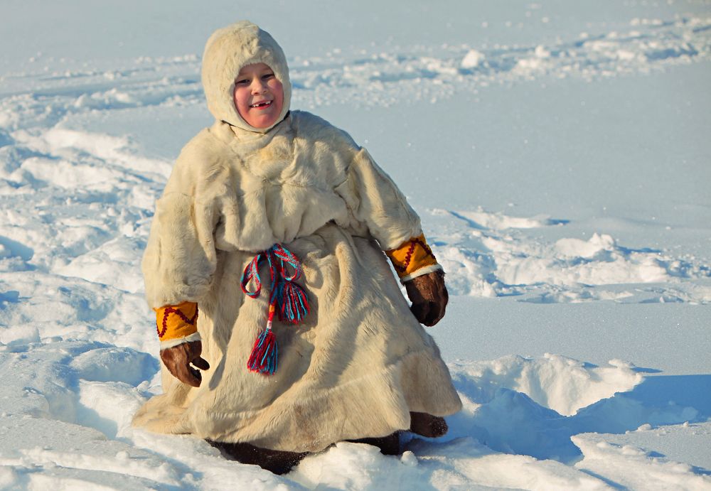 на прогулке