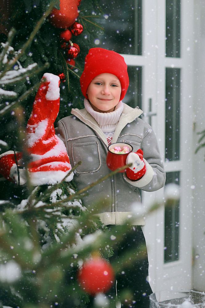 Горячее какао под снегом