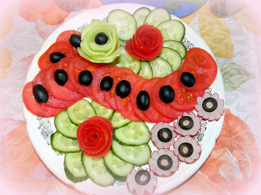 Тарелка овощей